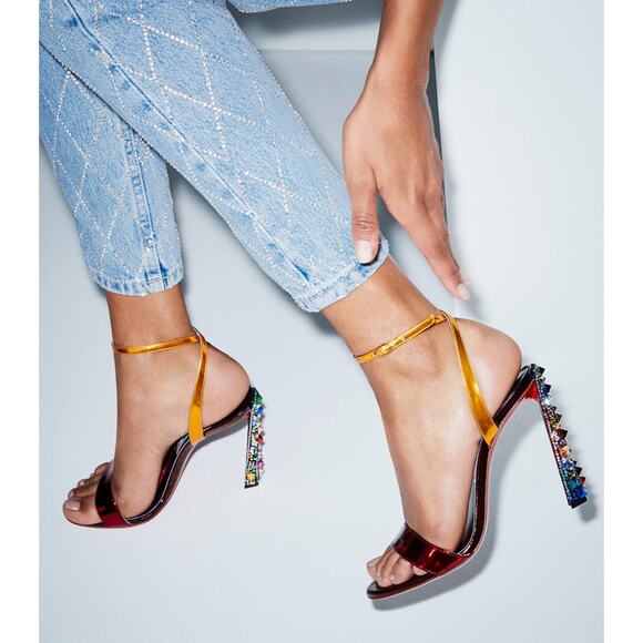 Christian Louboutin Shoes - New Christian Louboutin Marvel Disney Infinity Strass Spike Heel Sandals EU 41.5